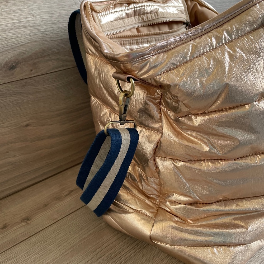 NEW! Anthropologie Quilted Weekender Bag - Picture 7 of 12